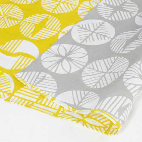 Furoshiki Musubi Isa Monyo Pine vàng xám hai mặt