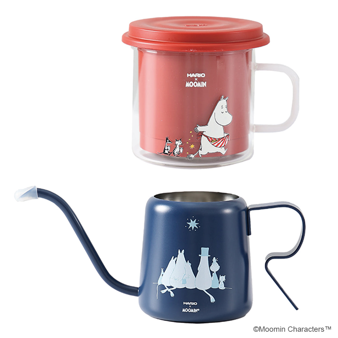 Bộ quà HARIO Moomin gồm cốc và ấm rót cà phê thật