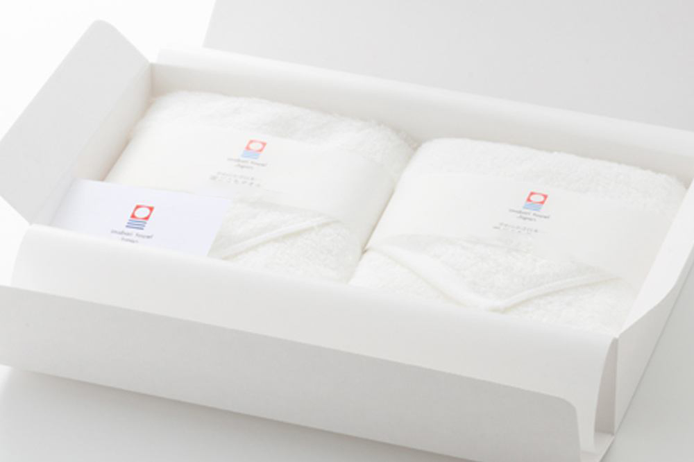 Set quà khăn Imabari Kumogokochi hai khăn mặt thật