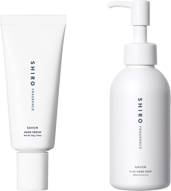 Bộ chăm sóc tay SHIRO gồm serum tay và xà phòng rửa tay thật