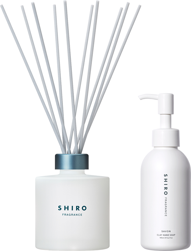 Bộ quà gia đình SHIRO gồm khuếch tán hương và xà phòng tay thật