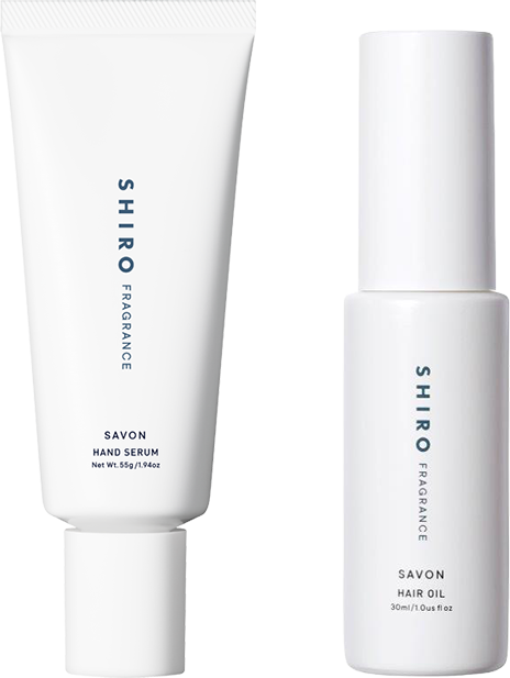 Bộ dưỡng ẩm SHIRO gồm serum tay và dầu dưỡng tóc thật