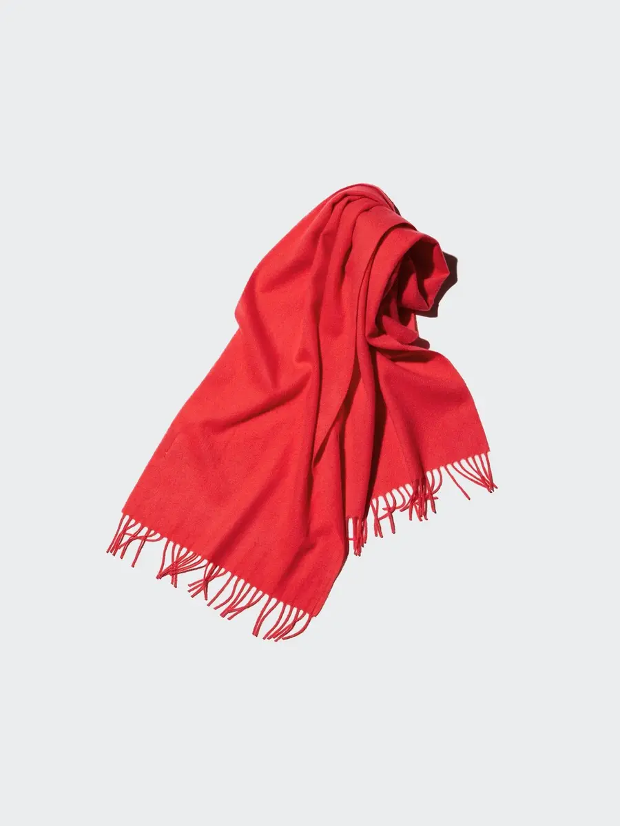 UNIQLO Khăn Len Cashmere màu đỏ